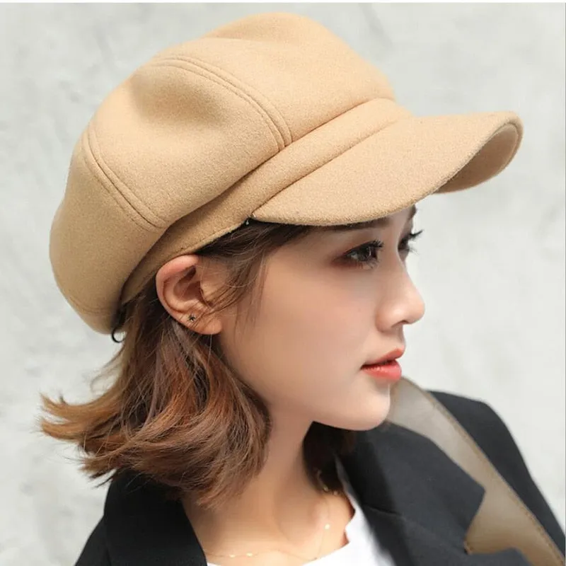 Newsboy Caps Arrive Women Newsboy Gatsby Cap Octagonal Baker Peaked Beret Driving Hat Female Sunscreen Hats Painter Tour cap