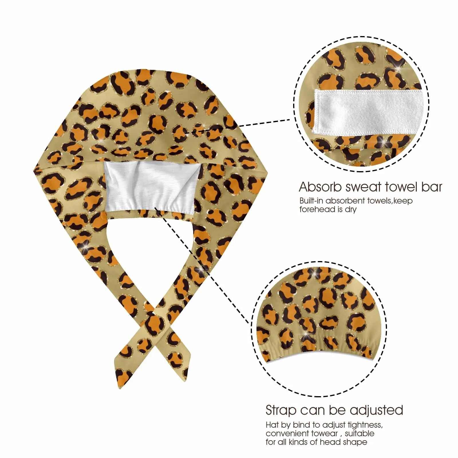 Nurse Scrub Cap Animal Print  Scrub Cap