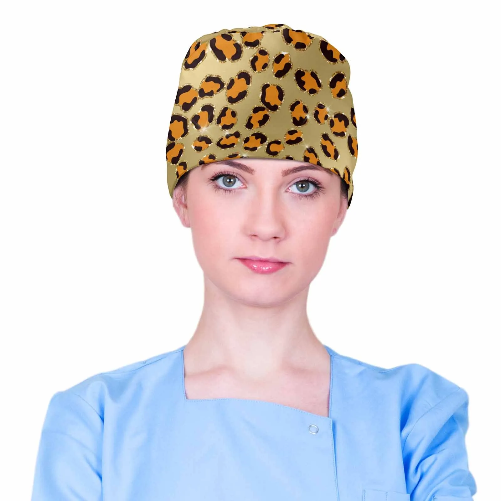 Nurse Scrub Cap Animal Print  Scrub Cap