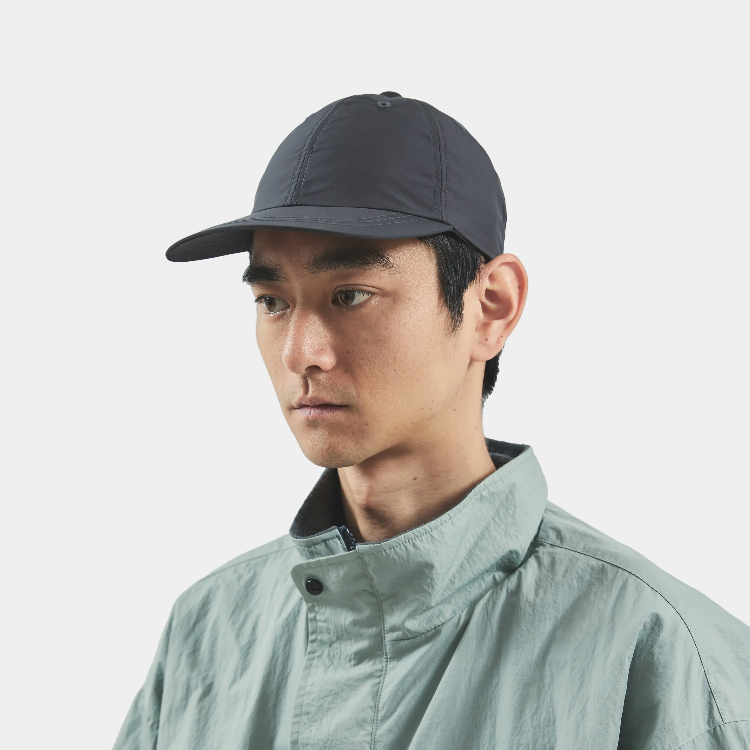 Nylon Twill 6Panel Cap(Charcoal) / MW-HT24201