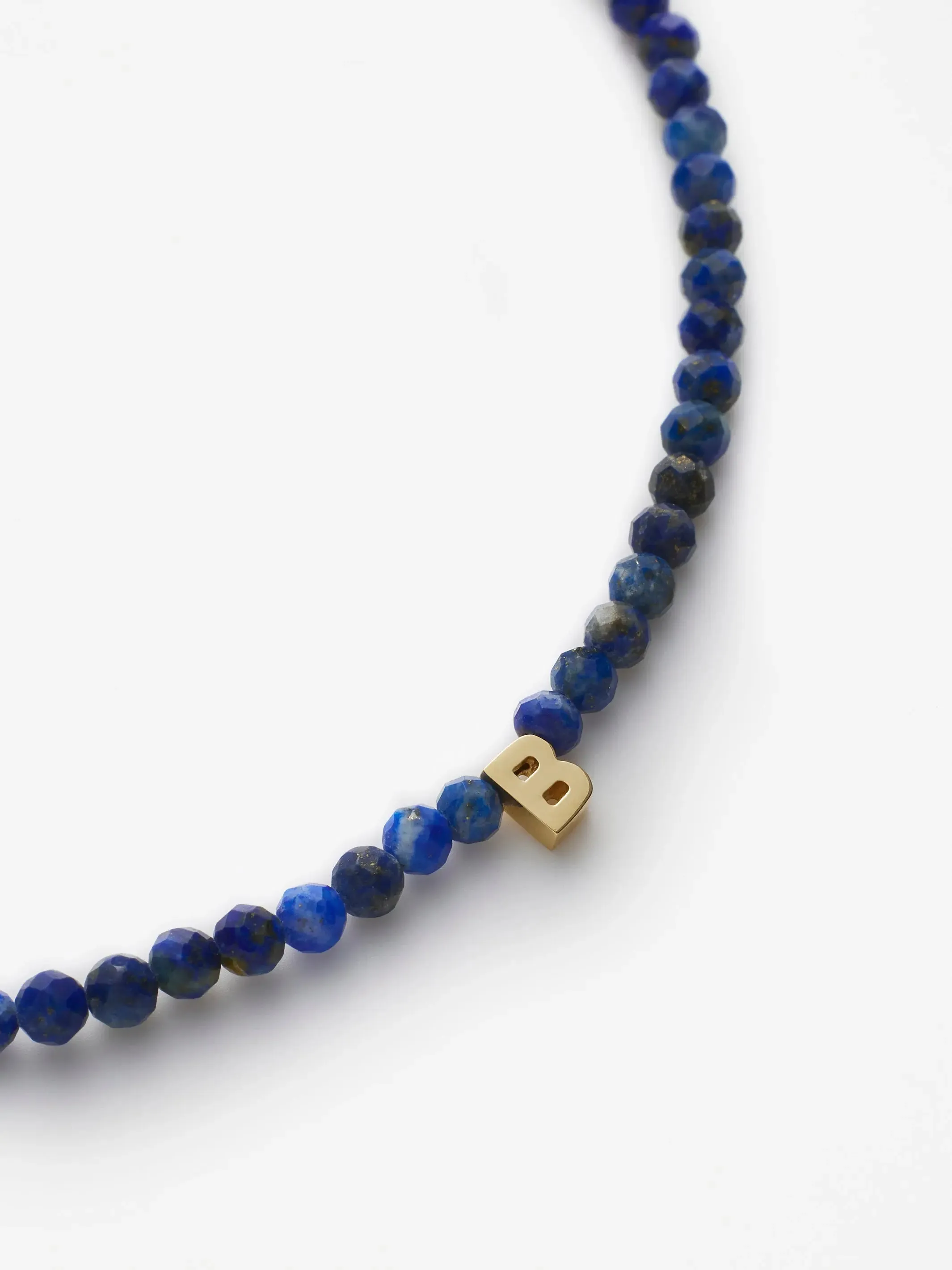 One Letter Lapis Bracelet