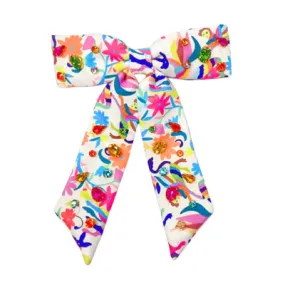 Otomi Print Barrette Bow with Crystals [Brianna Cannon]