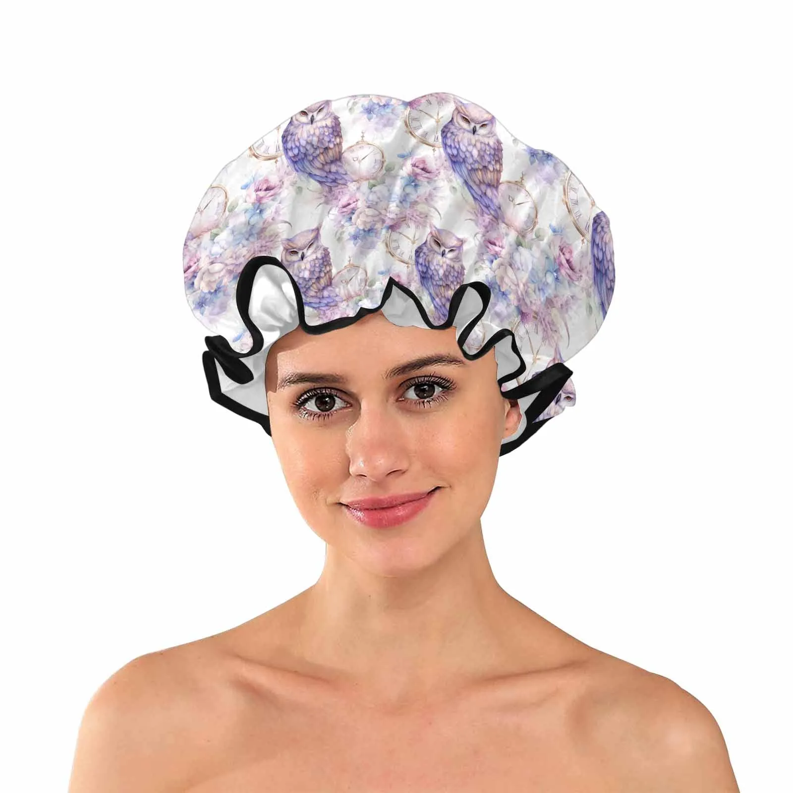 Pastel  Owls  Shower Cap