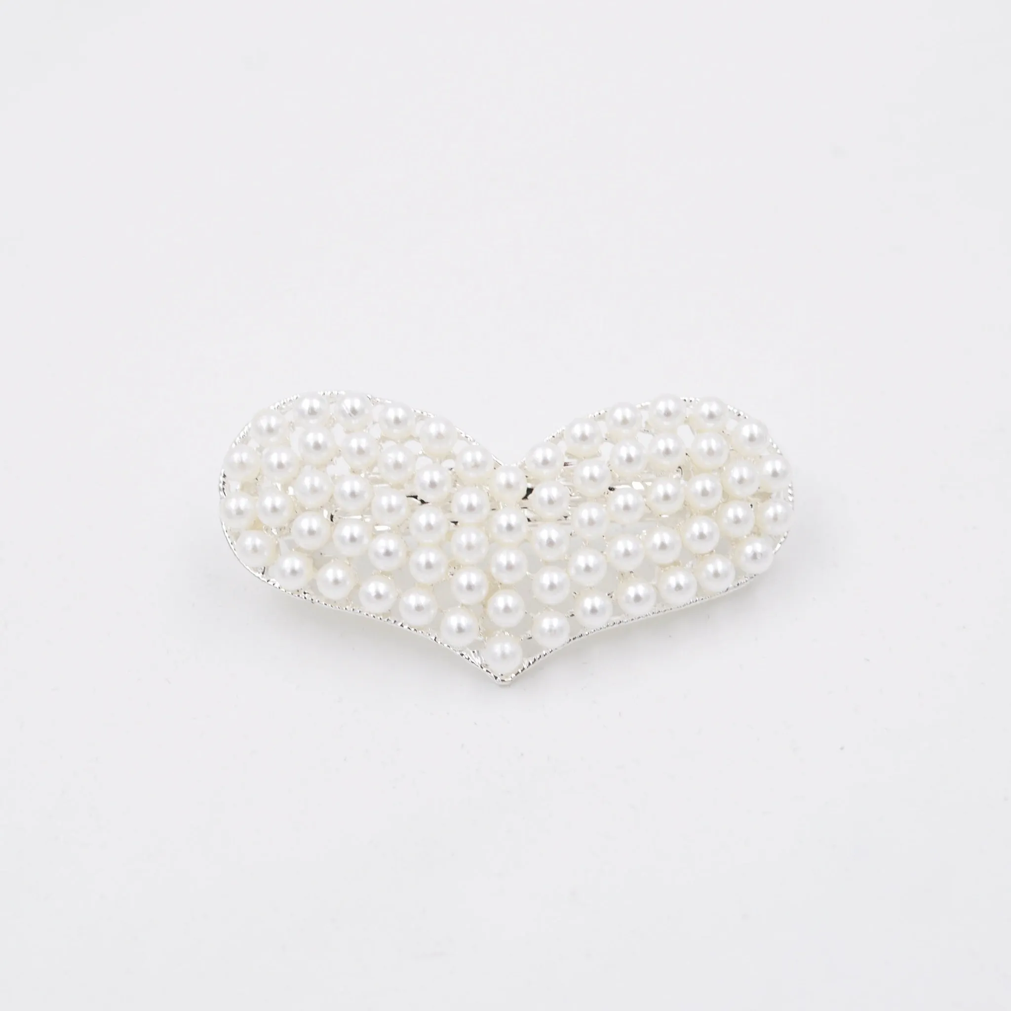 Pearl Heart Hair Clip