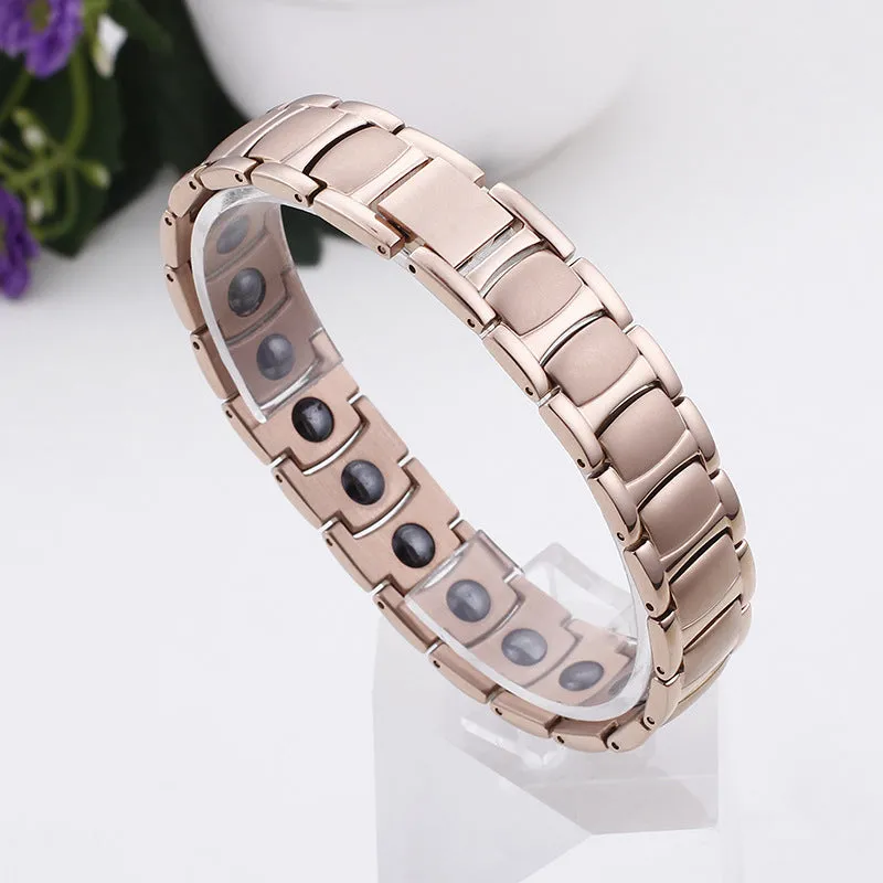 Personalized Electroplated Titanium Steel Men's Bracelets in European and American Fashion Trends