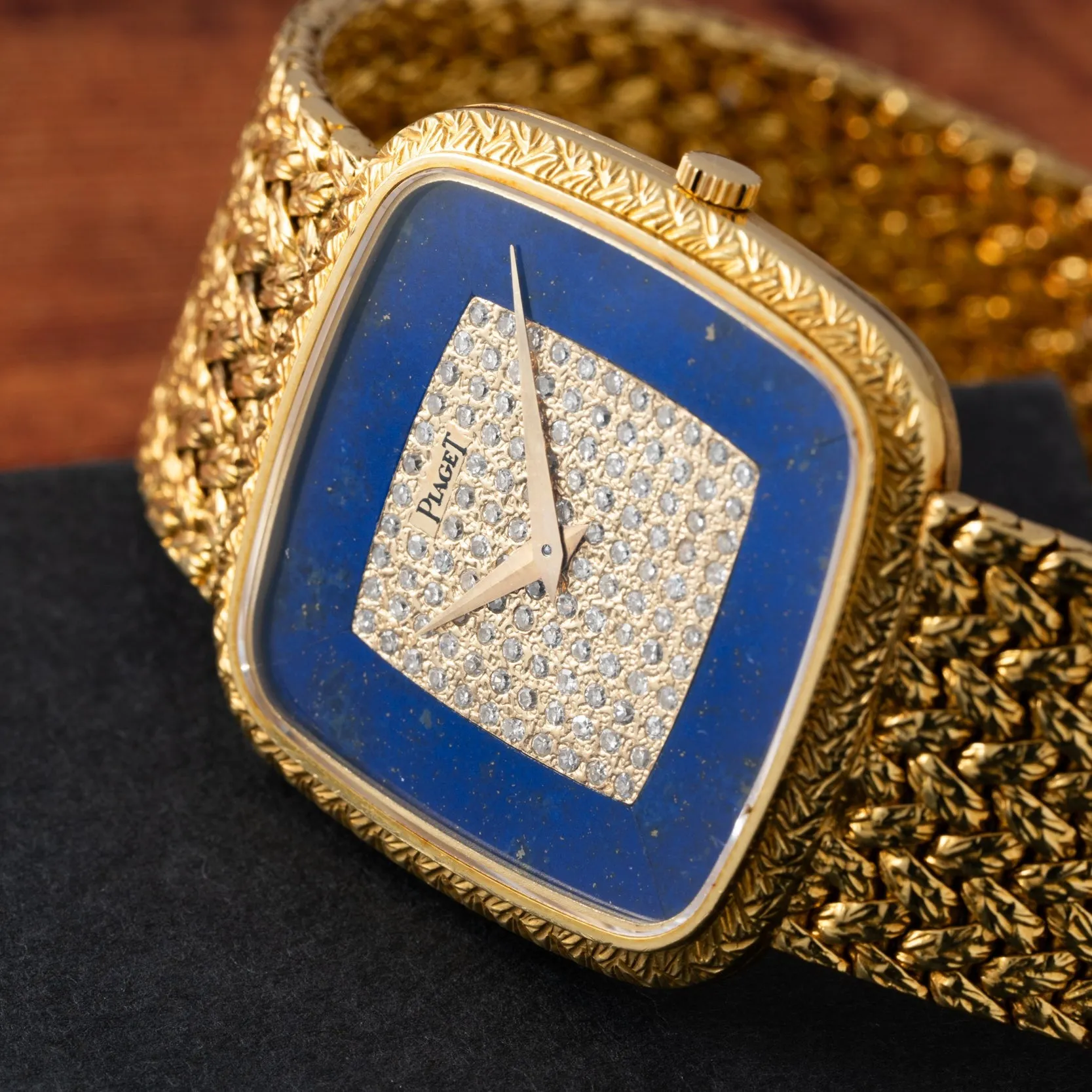 Piaget Pave 'Lapis Lazuli' Dress Watch