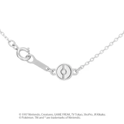 [Pokémon]Flareon & Pokéball necklace platinium