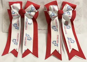 PonyTail Bows- Pony Finals Red