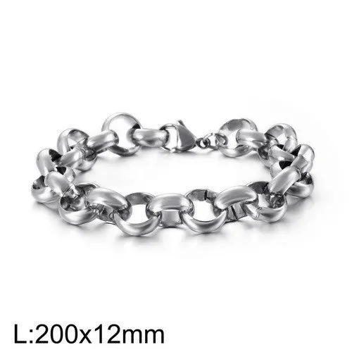 Punk Style Personalized Titanium Steel Bracelet for Men and Women - Wholesale Cross-Border Jewelry