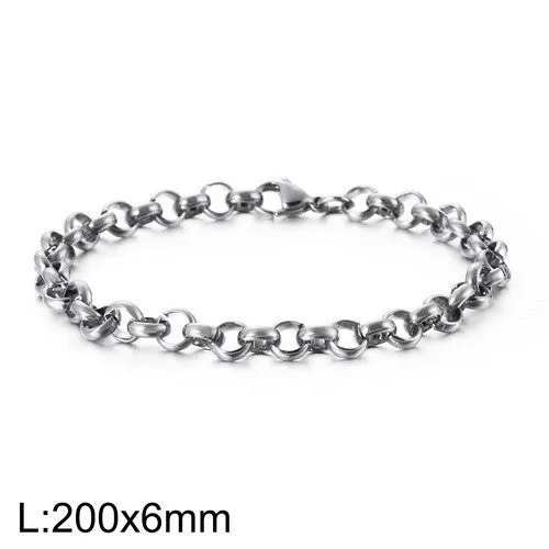 Punk Style Personalized Titanium Steel Bracelet for Men and Women - Wholesale Cross-Border Jewelry