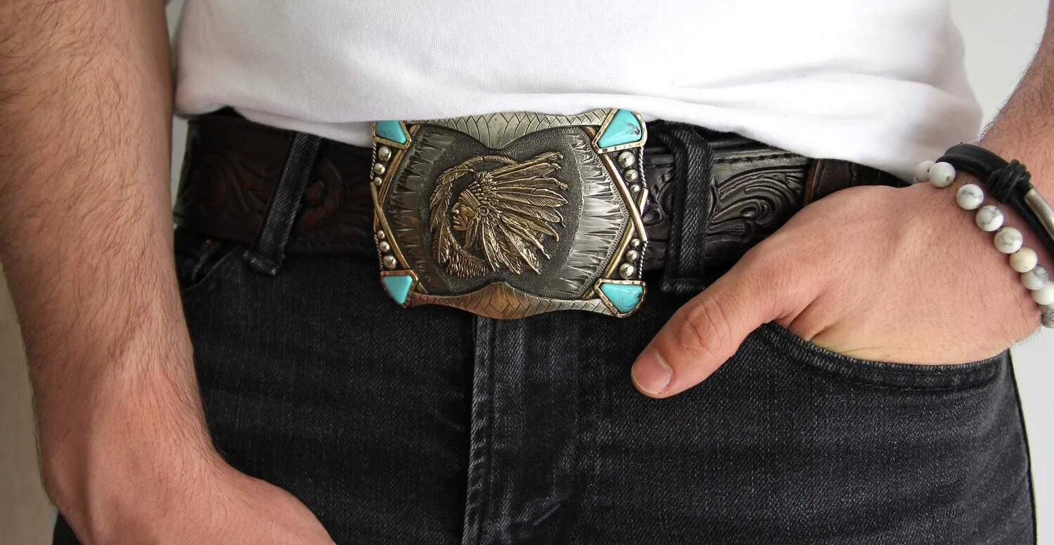 "The Jefe Indio" Belt Buckle