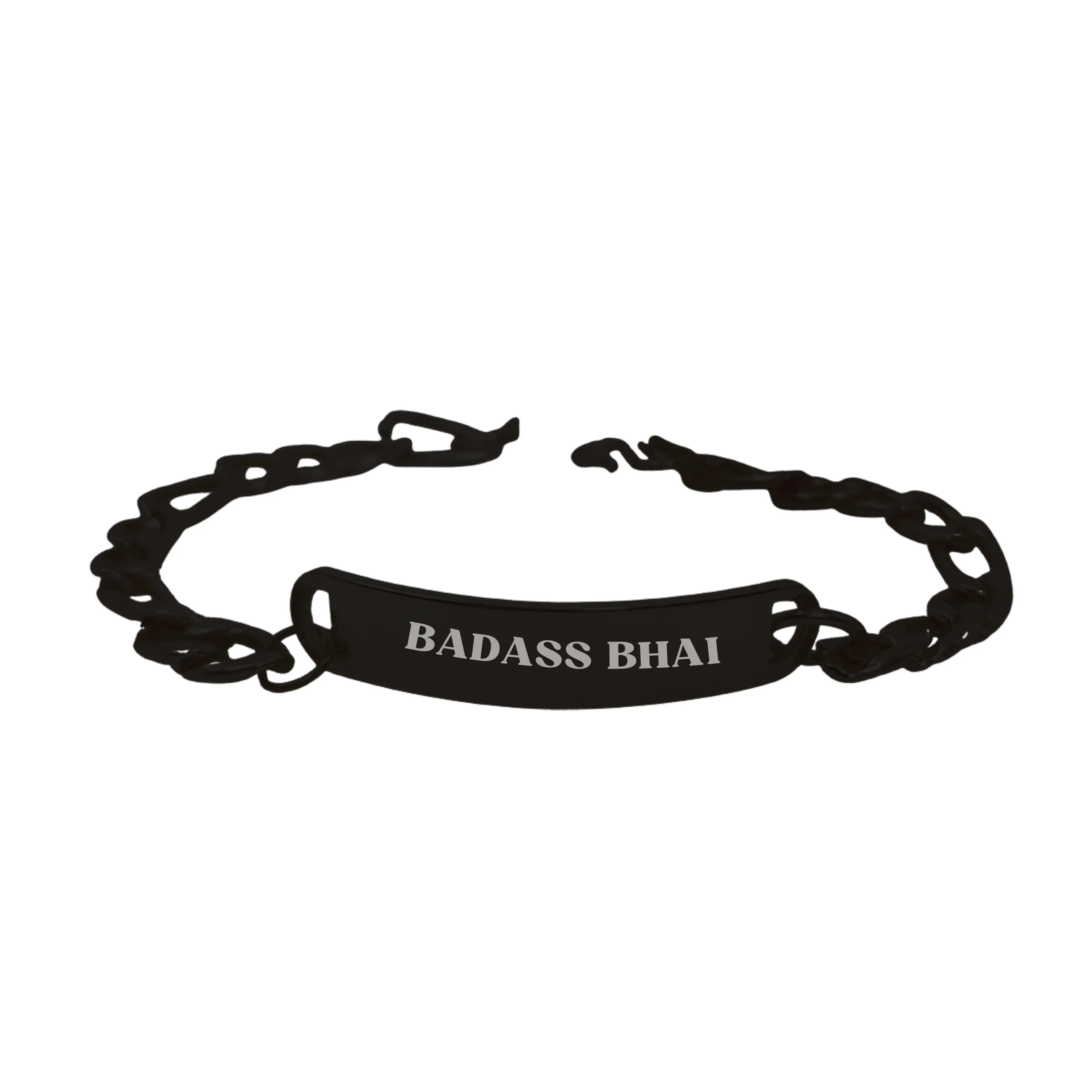 Rakhi Brother Gift Stylish Box Chain Bracelet Raksha Badhan Gift For Brothers - Badass Bhai