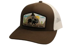 RED DIRT HAT JANGO RIDES AGAIN BROWN WHITE MESHBACK CAP RDHC121