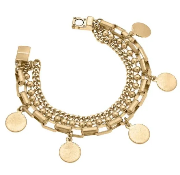 Reed Disc Chain Bracelet