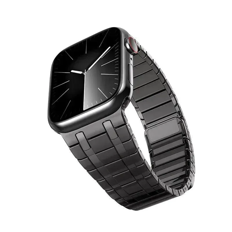 Replaceable Magnetic Metai Chain Watch Strap Suitable for iwatch