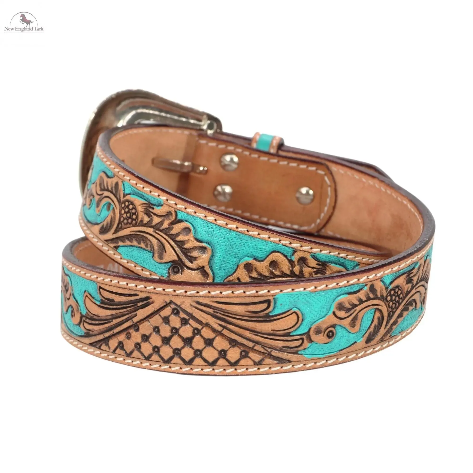 Resistance Premium Western Cowgirl Cowboy Floral Tooled  Argentinian Leather Belt