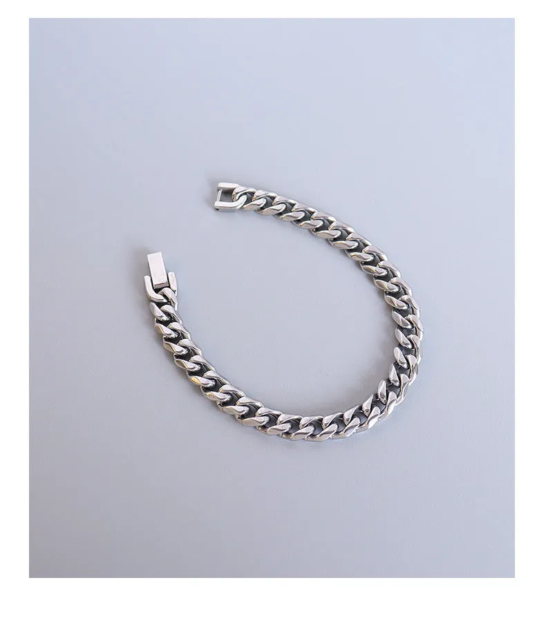 Retro Titanium Steel Bracelet with Hip Hop Style