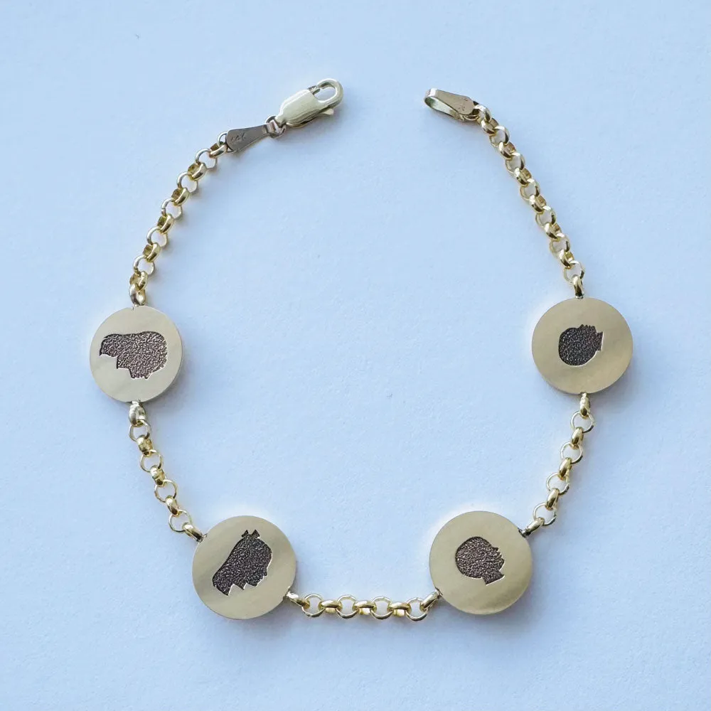 Reversible Medallion Bracelet