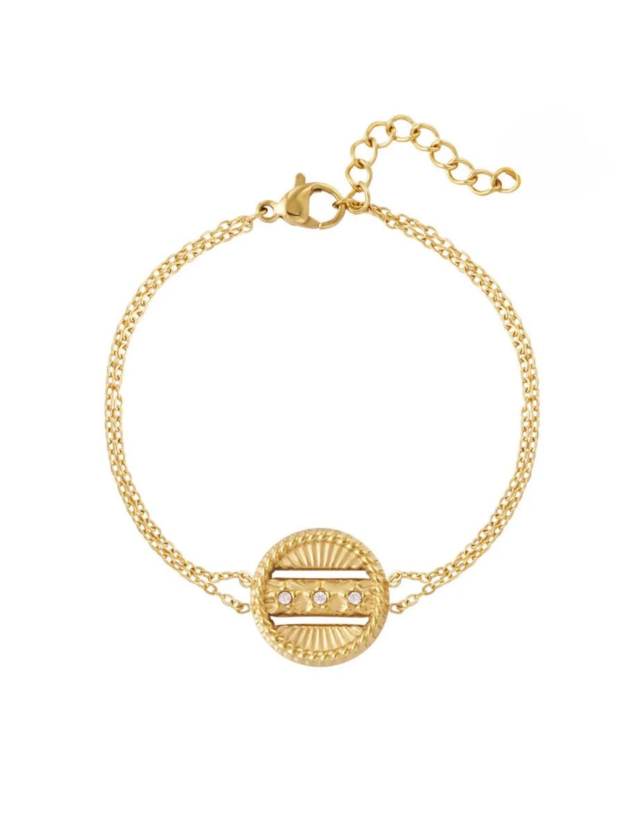 Robin bracelet - Boho chic gold stainless steel