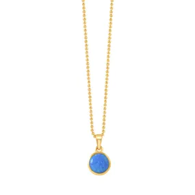 ROUND CZELLINE OPAL NECKLACE