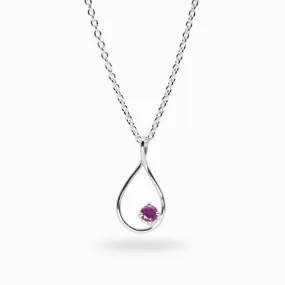 Ruby Birthstone Necklace