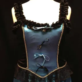 Saloon Girl (Blue & Black) (HIRE ONLY)