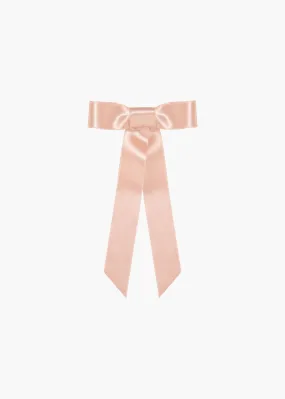 Sasha Bow Barrette -- Blush