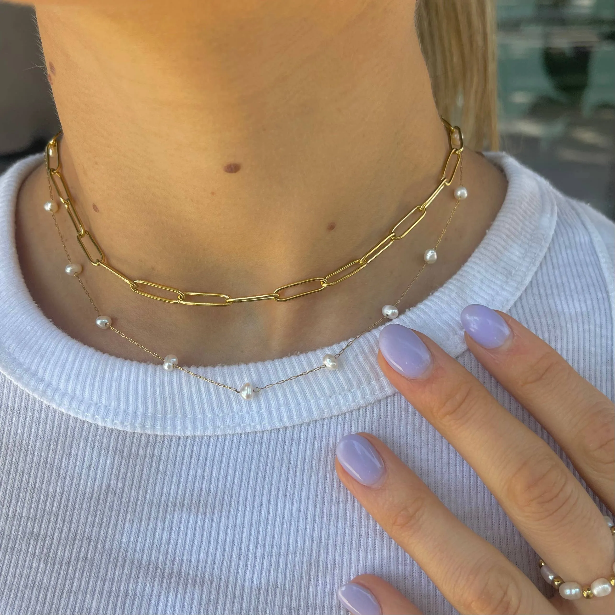 Sasha Gold Chain Necklace- Waterproof