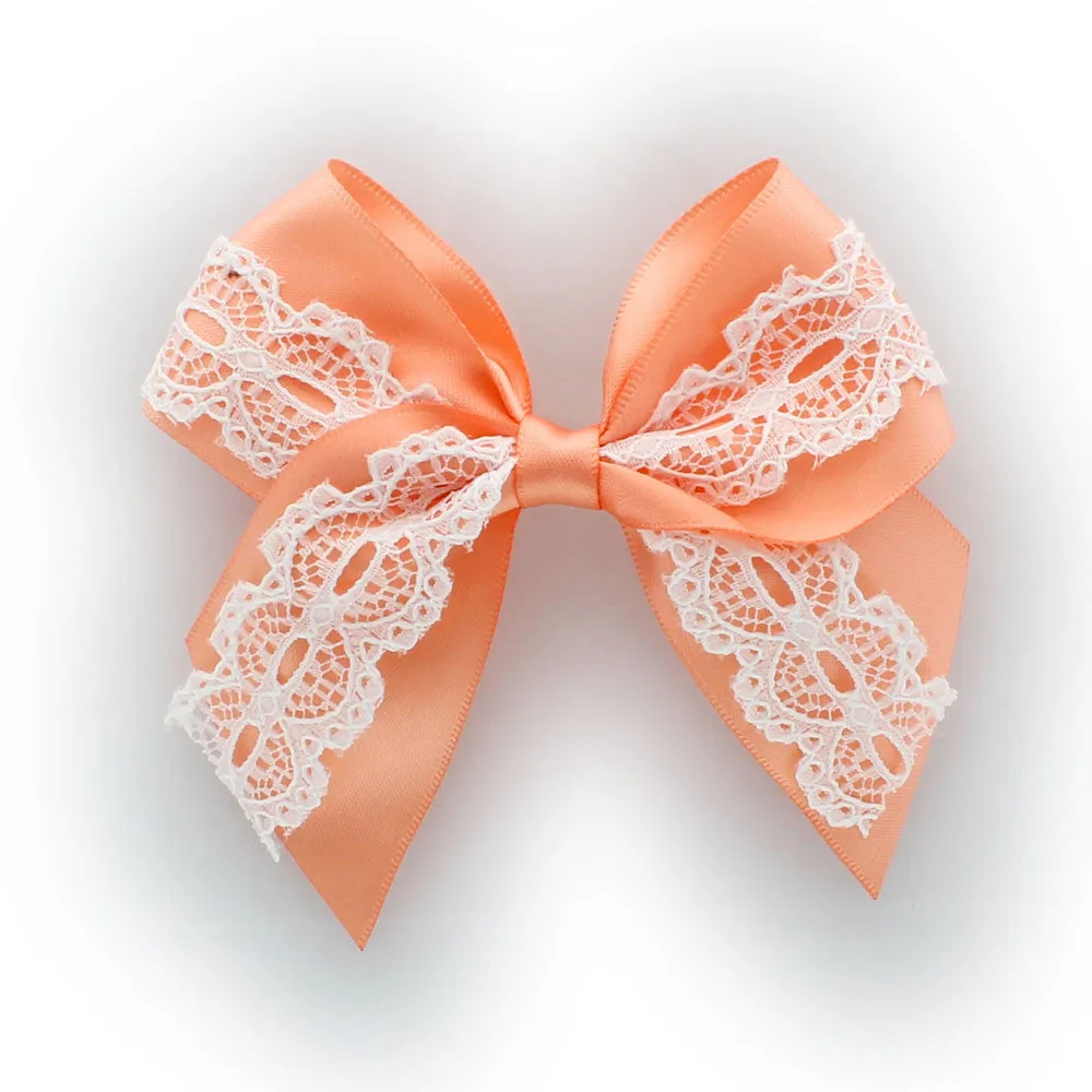 Satin/Lace Sailor Hair-Bow