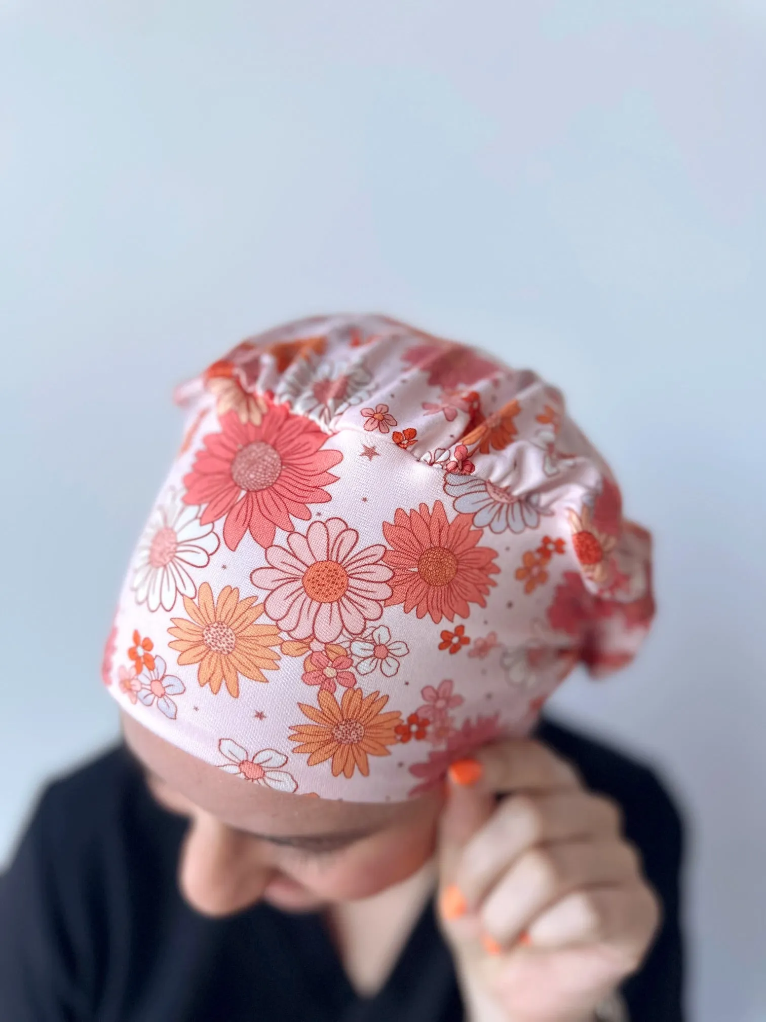 Scrub Hat - Boho Flower Cluster