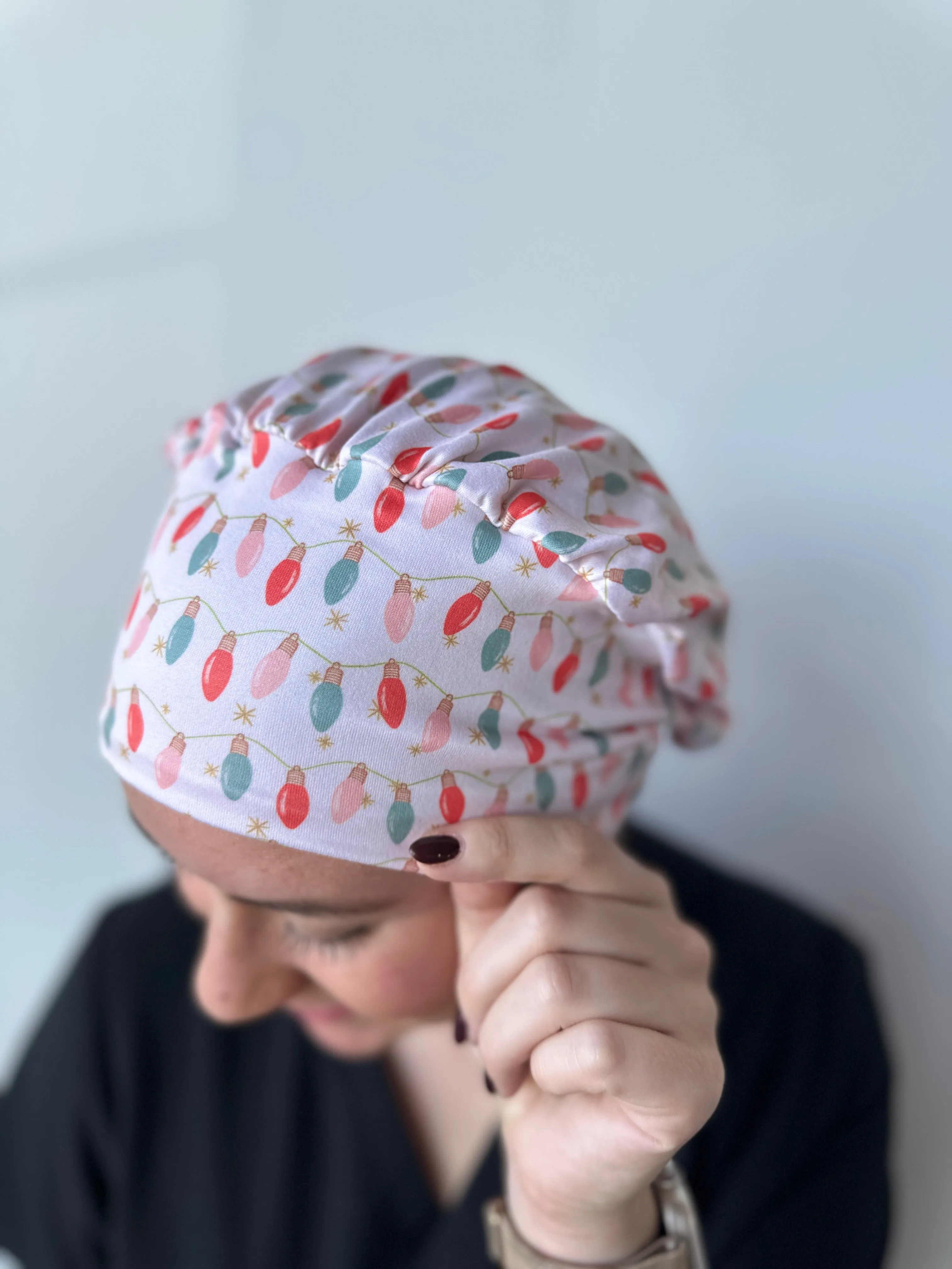 Scrub Hat - Christmas Lights