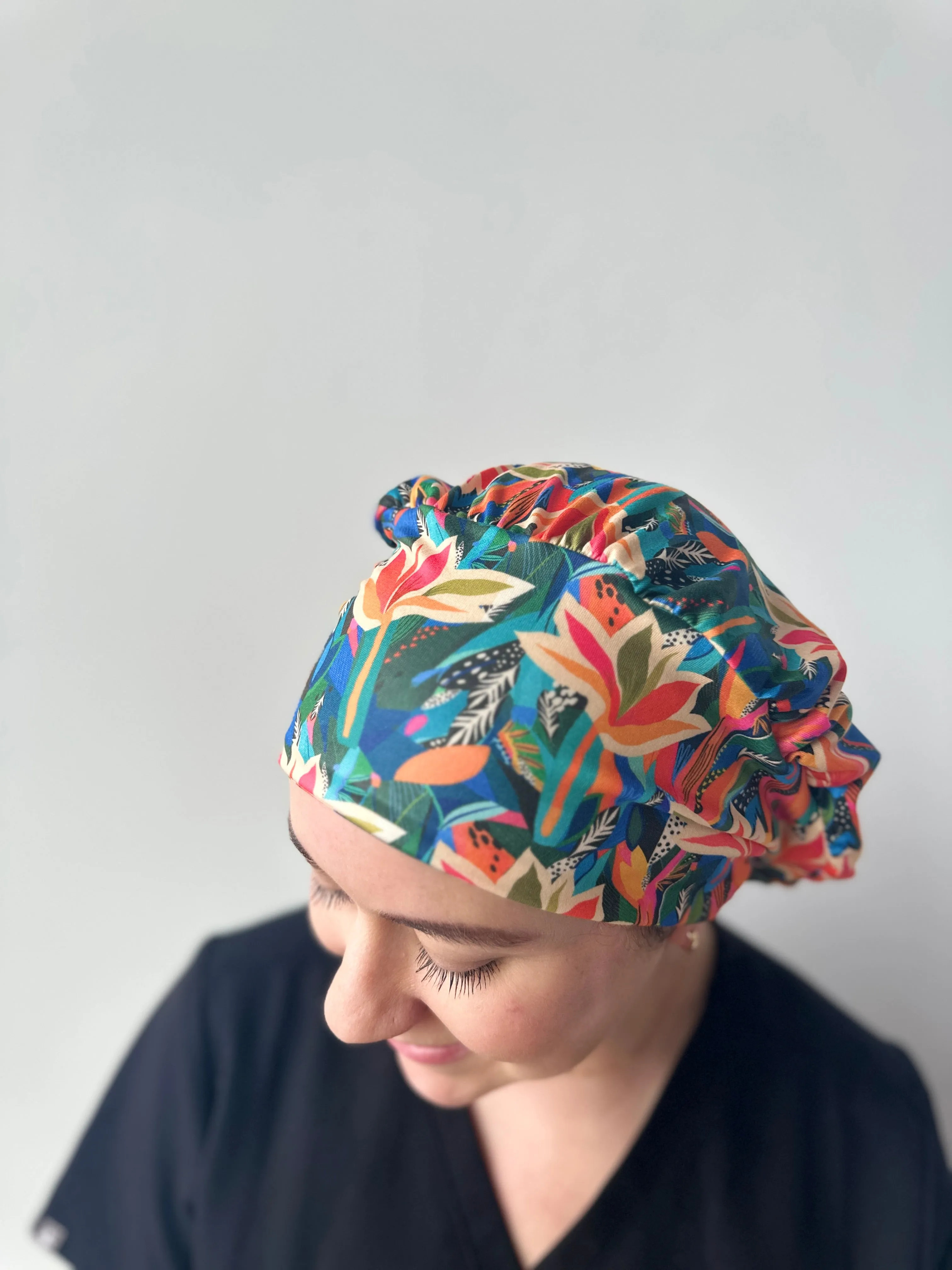 Scrub Hat - Neon Tropics