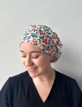 Scrub Hat - Retro Floral