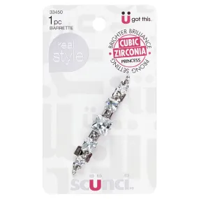 SCUNCI - Real Style Decorative Hair Barrette - 1 Count