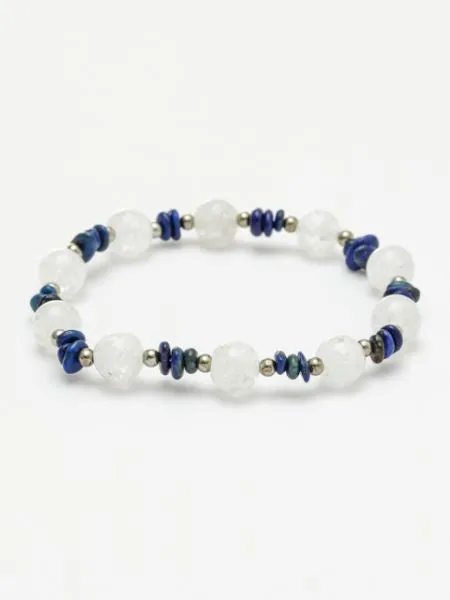 SEP Birthstone Lapis x Cracked Crystal Bracelet