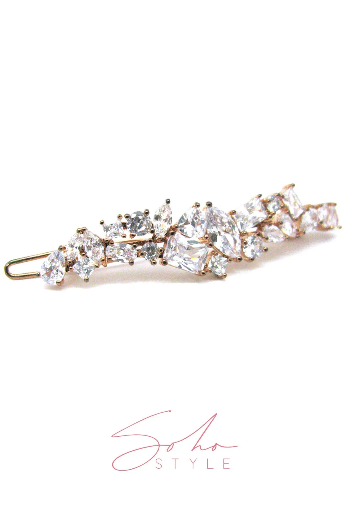 Shooting star stone hair barrette