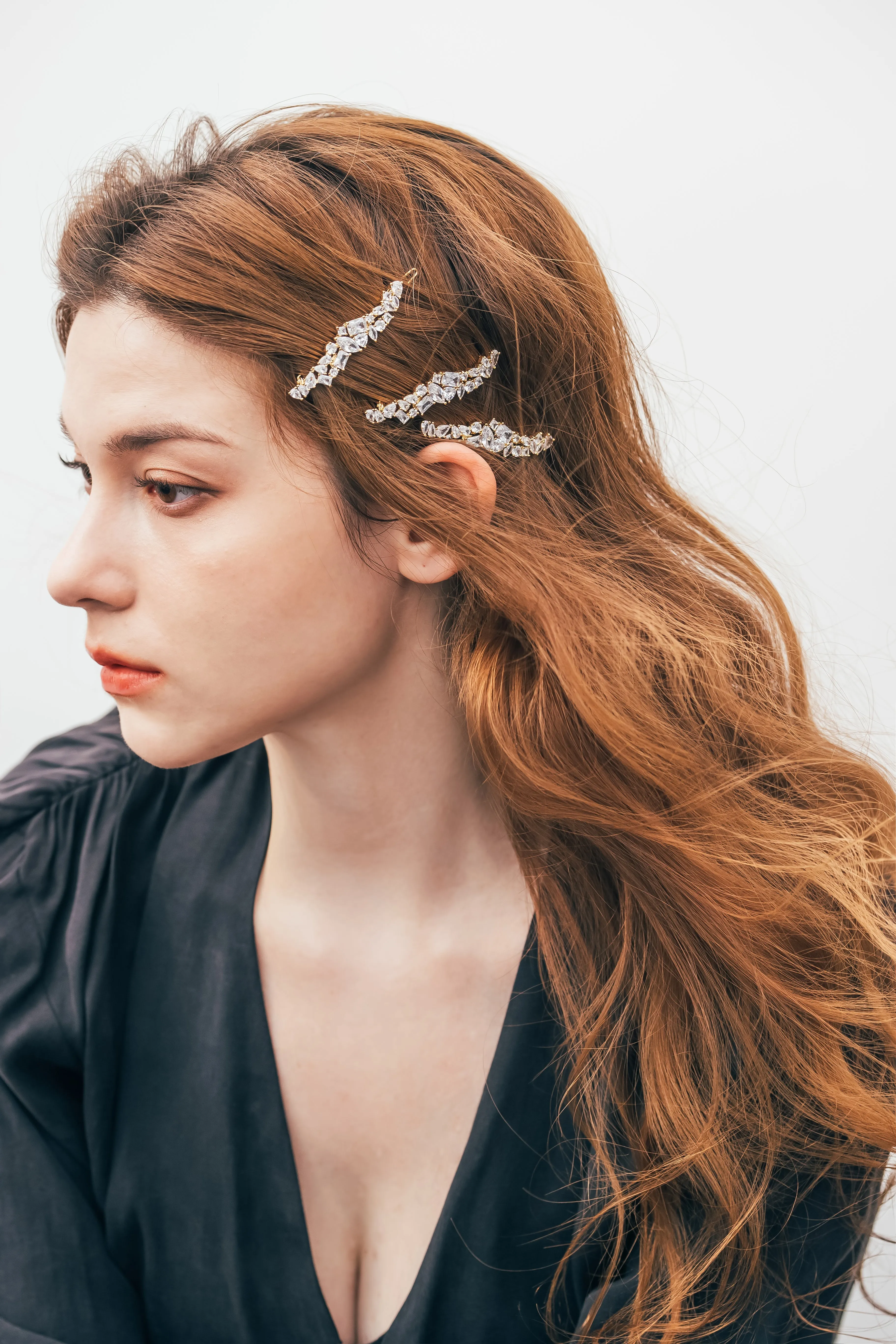 Shooting star stone hair barrette