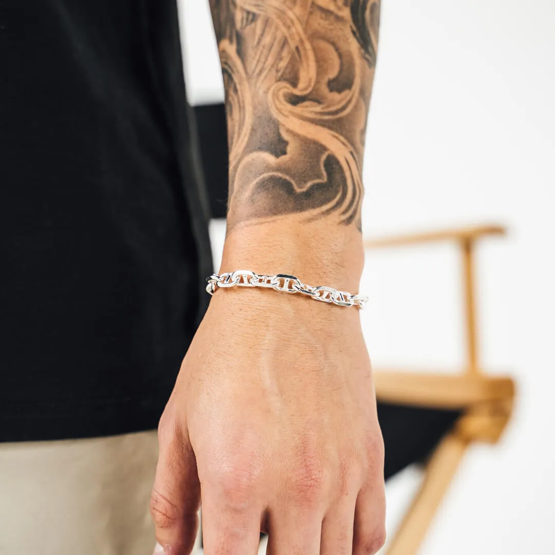 Silver Anchor Bracelet