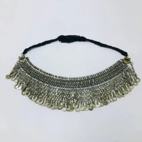 Silver Kuchi Vintage Choker Necklace With Tassels