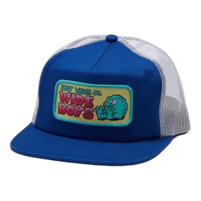 Snot Wheels Wide Boy Classic Mesh Trucker Hat Blue