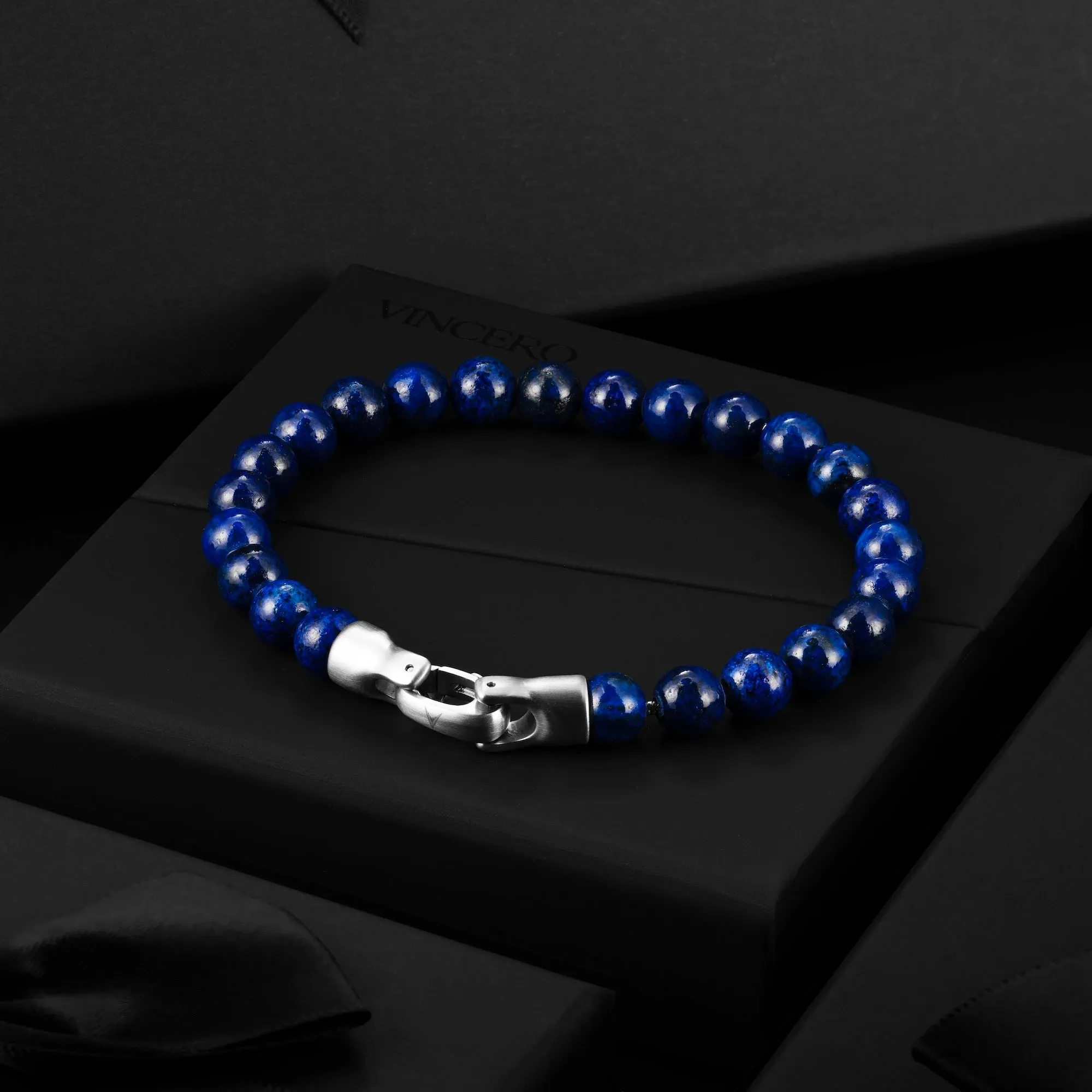 Spiritual Bead Bracelet, 8MM - Lapis Lazuli