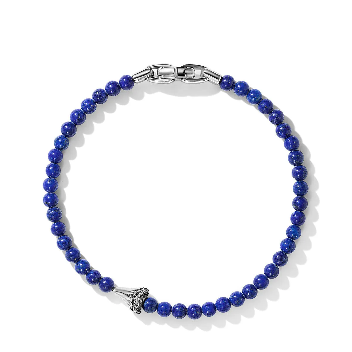 Spiritual Beads Shark Tooth Bracelet with Lapis