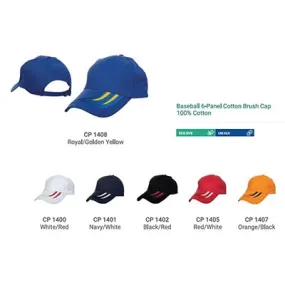 Sporty Cotton Baseball Cap 6 Panel