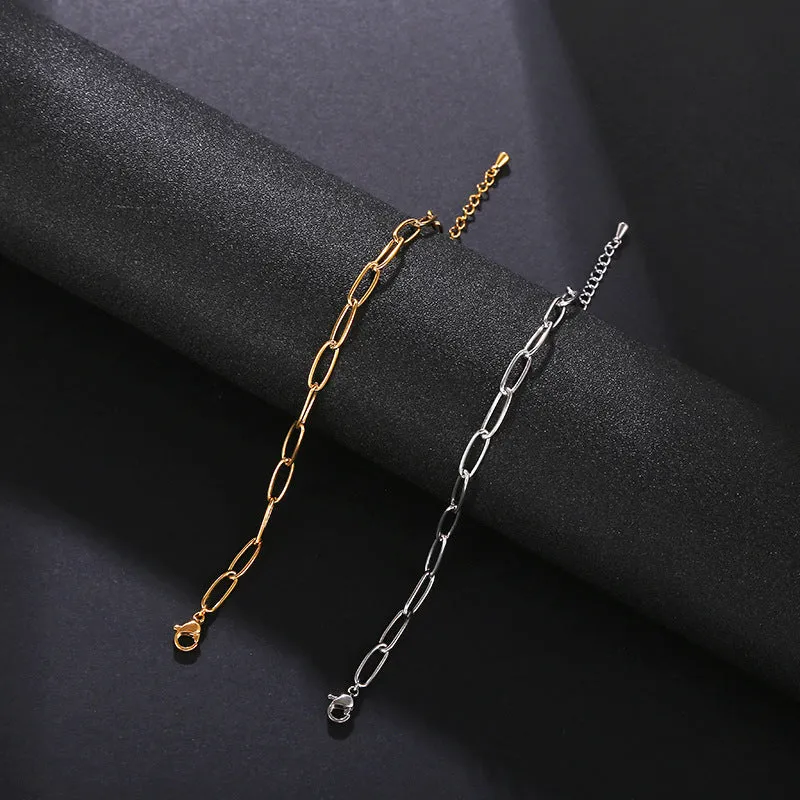 Stainless Steel Electroplated Openwork Bracelet