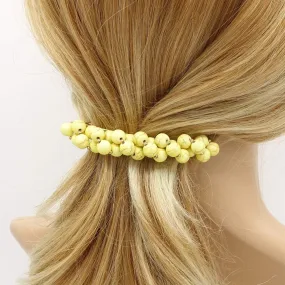 stone beaded hair barrette