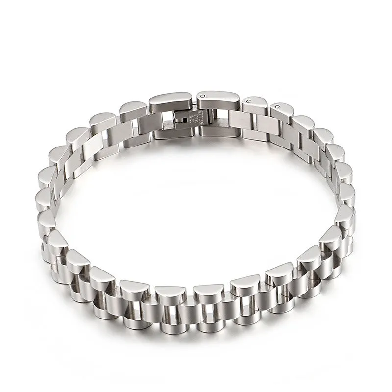 Stylish Titanium Steel Bracelet for Men - Japanese and Korean Trendy Accessory for Business Professionals