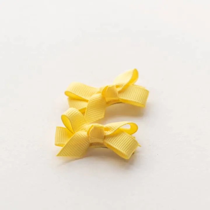 Tangle Shiny Stars - Pinces Cheveux Avec Petit Noeud - Jaune||Tangle Shiny Stars - Hair Clip With Small Bow - Yellow