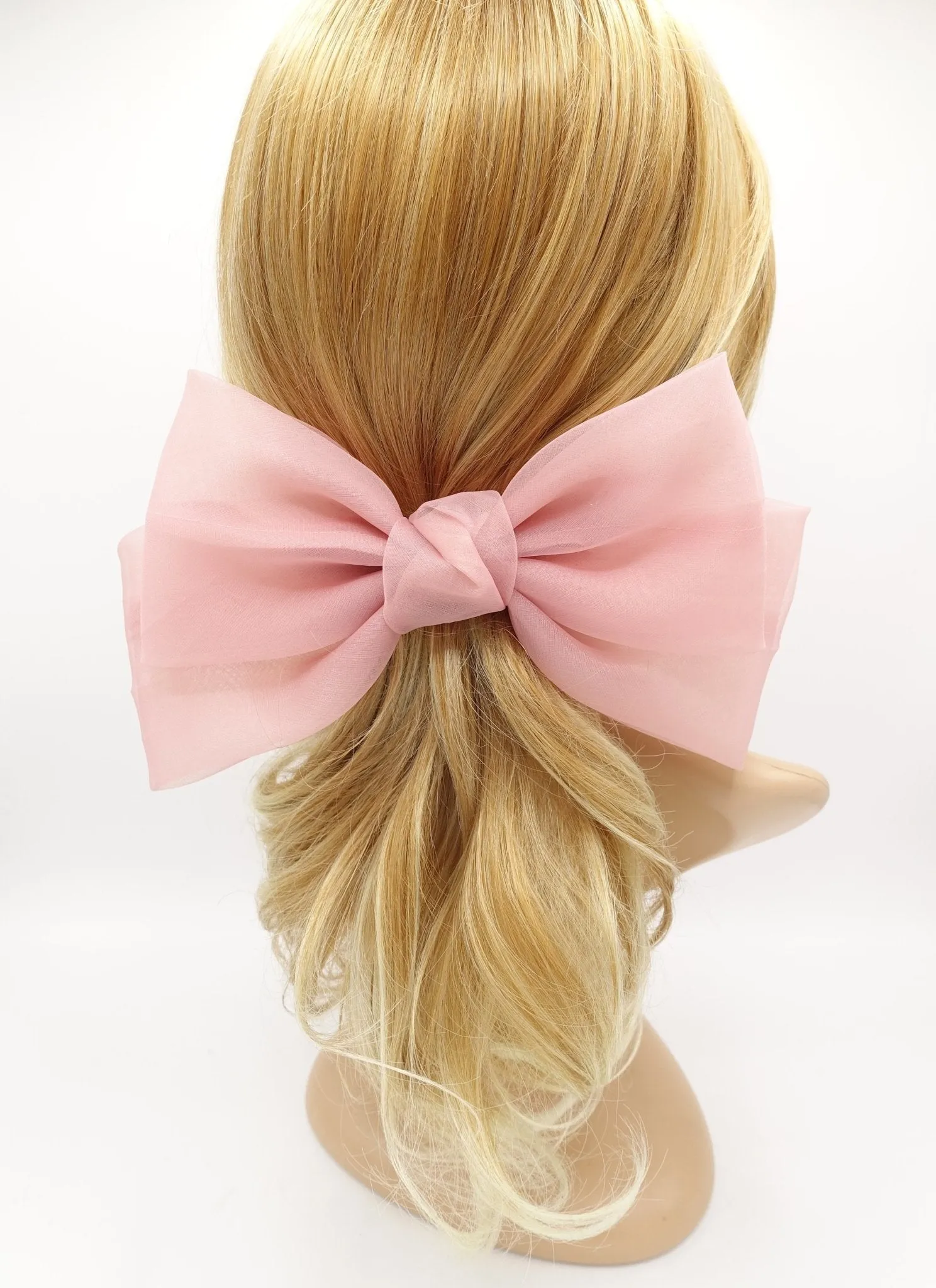 Texas organza hair bow big stylish bow hair accessories for women