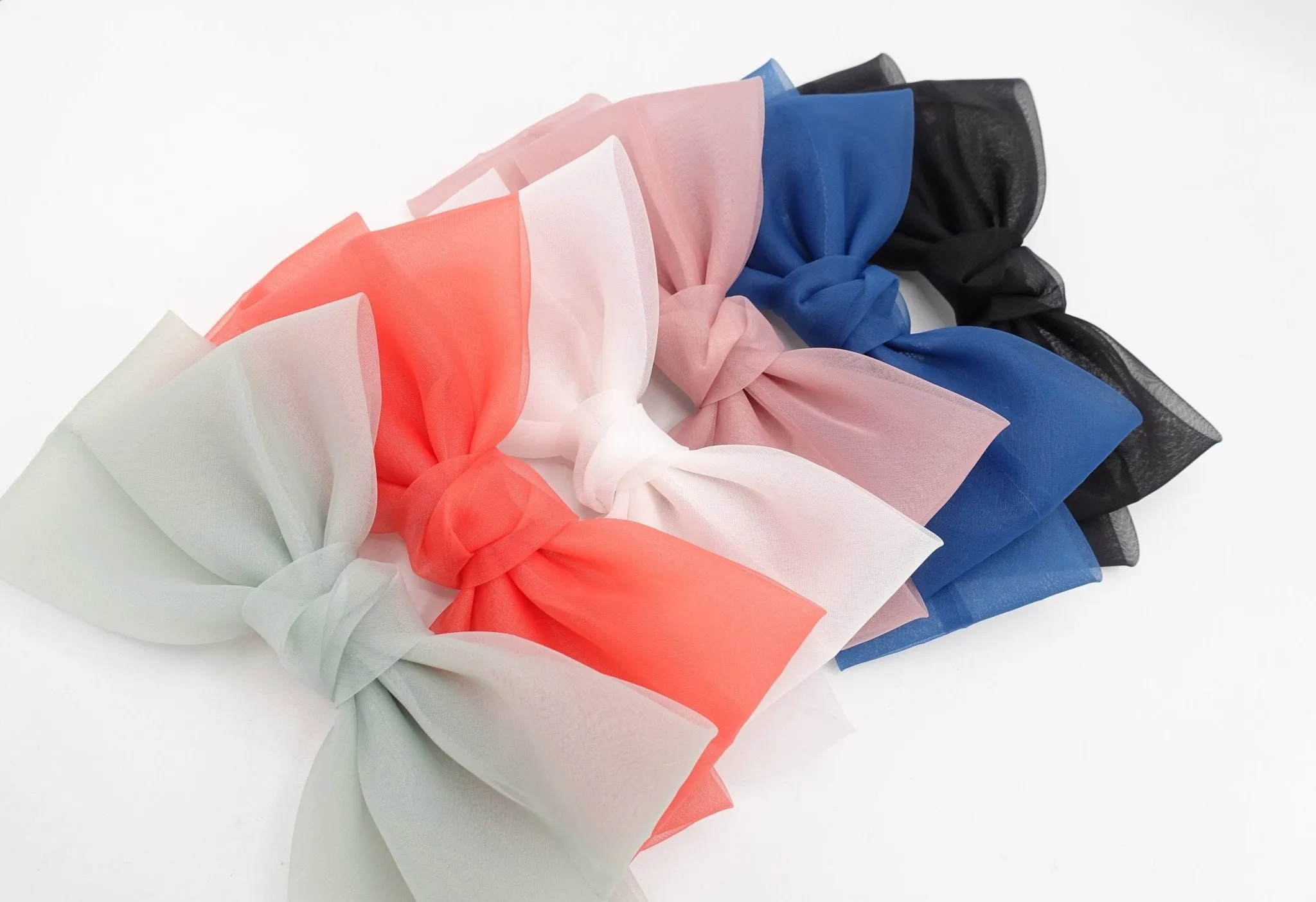 Texas organza hair bow big stylish bow hair accessories for women