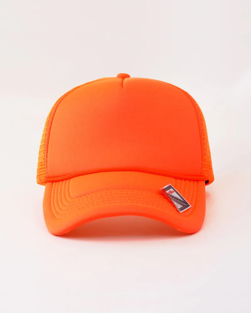 The Hat Depot - Sponge Basic One Color Trucker Cap